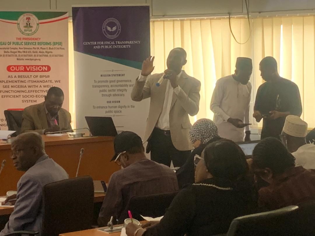 Participants in discussion during a working session